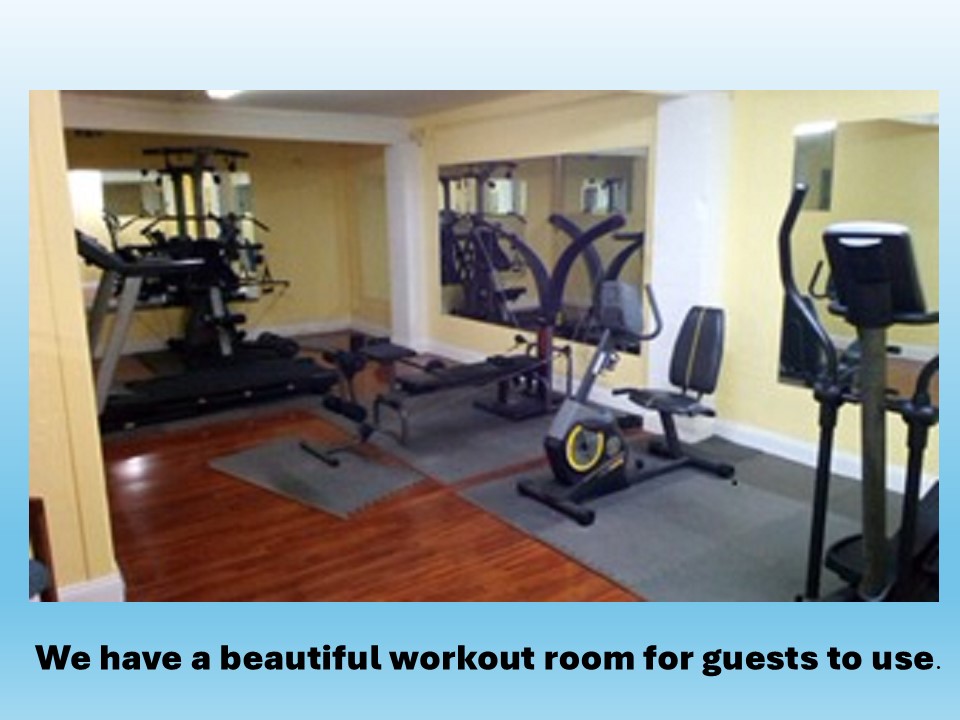 Almost Home Lodge workout room
